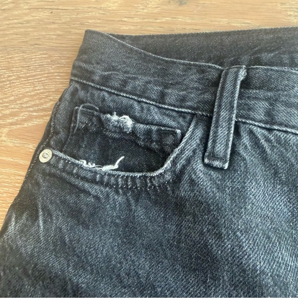 FRAME Le Baggy Palazzo Black Jeans - Picture 3 of 9